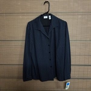 Covington Long Sleeve Polyester Blouse SIZE: 20W